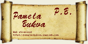 Pamela Bukva vizit kartica